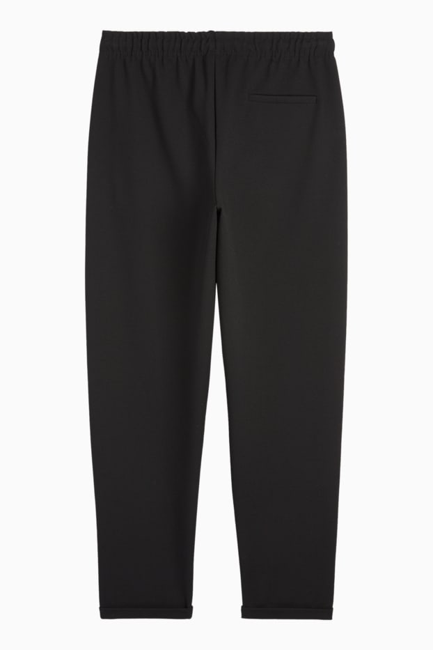 Uomo - Pantaloni sportivi - tessuto tramato - nero