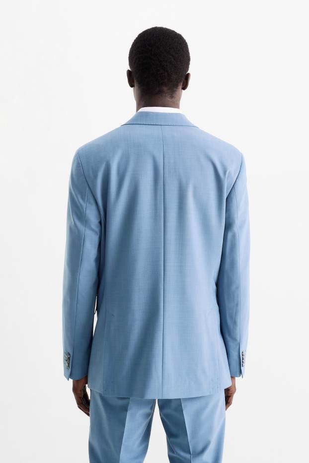 Home - Americana combinable - regular fit - Flex - mescla de llana verge - blau