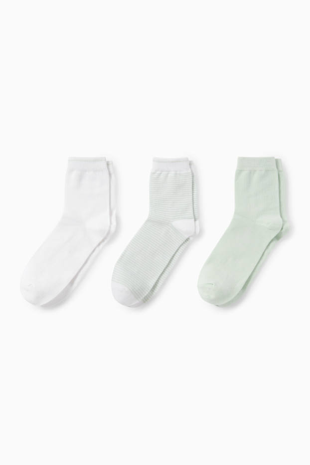 Women - Multipack of 3 - socks - light green