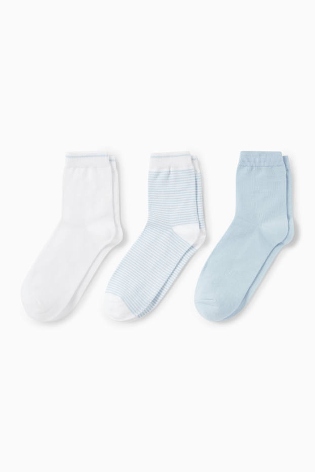 Damen - Multipack 3er - Socken - hellblau