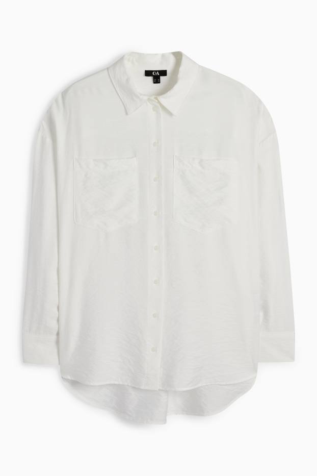 Donna - Blusa - bianco crema