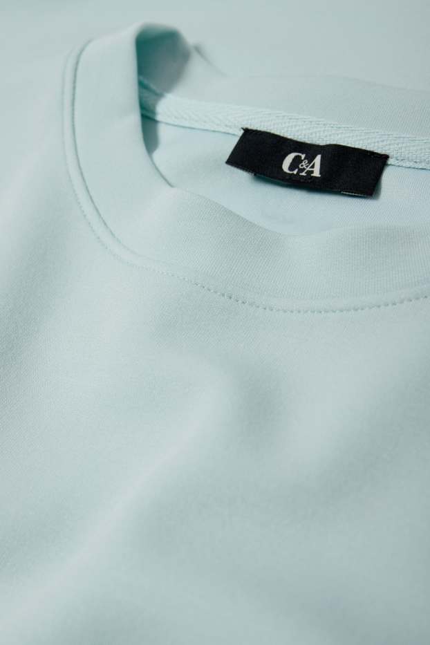 Damen - Basic-Sweatshirt - türkis
