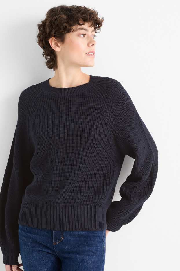 Damen - Pullover - dunkelblau