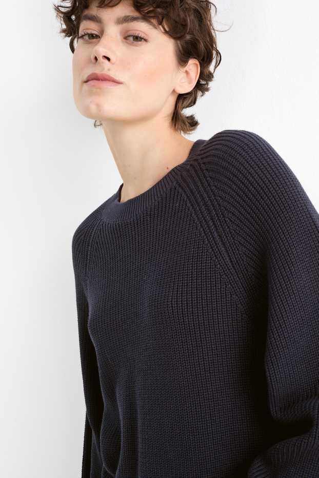 Damen - Pullover - dunkelblau