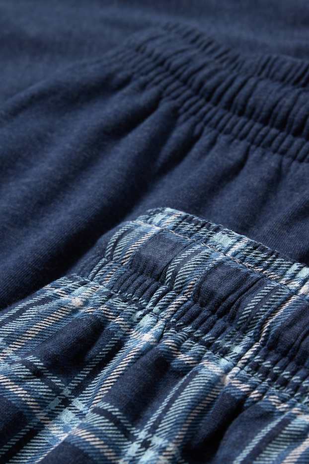 Bărbați - Multipack 2 buc. - pantaloni de pijama - albastru închis