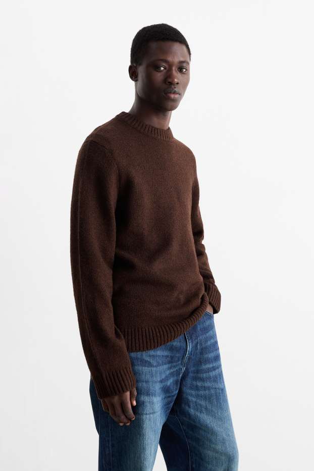 Herren - Pullover - dunkelbraun