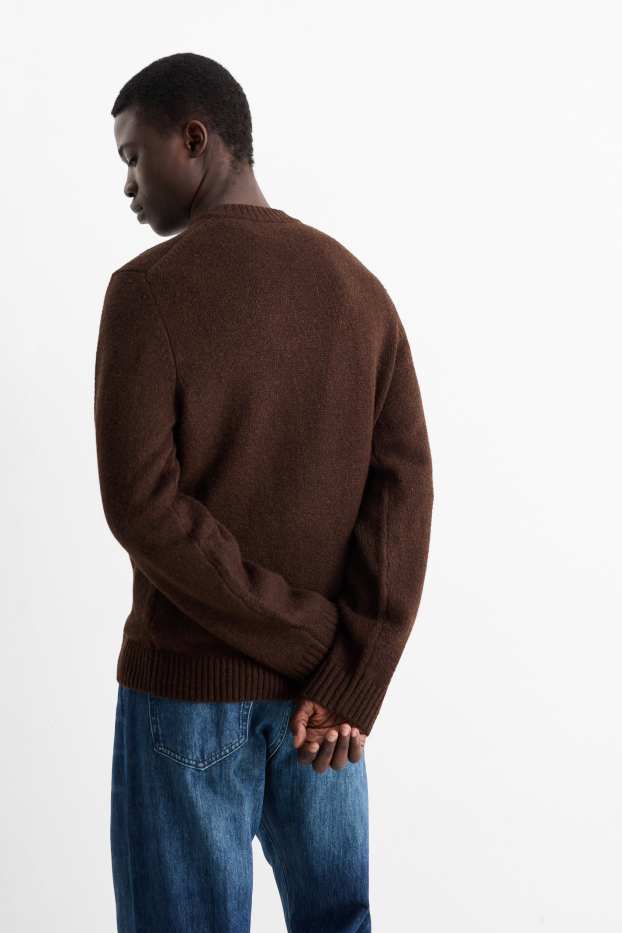 Herren - Pullover - dunkelbraun