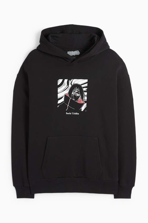 Hommes - Sweat à capuche - Naruto - noir