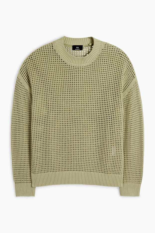 Uomo - Maglione - verde chiaro