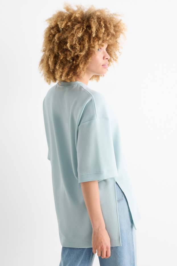 Damen - Basic-Sweatshirt - türkis
