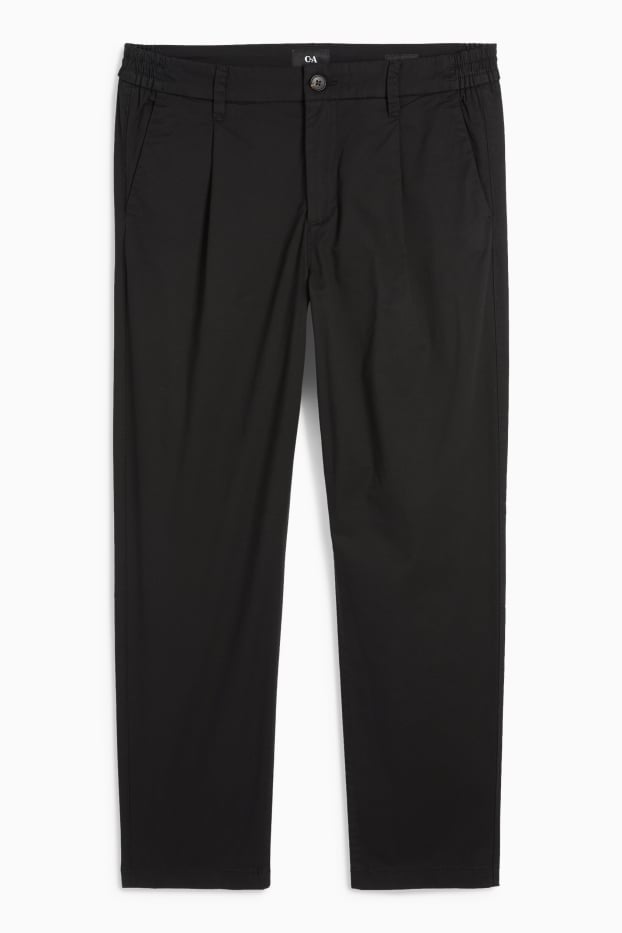 Herren - Chino - Tapered Fit - schwarz