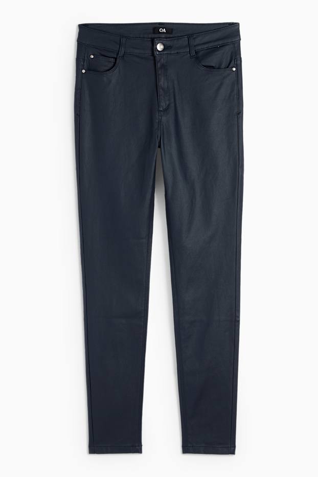 Dona - Pantalons - high waist - skinny fit - brillants - blau fosc