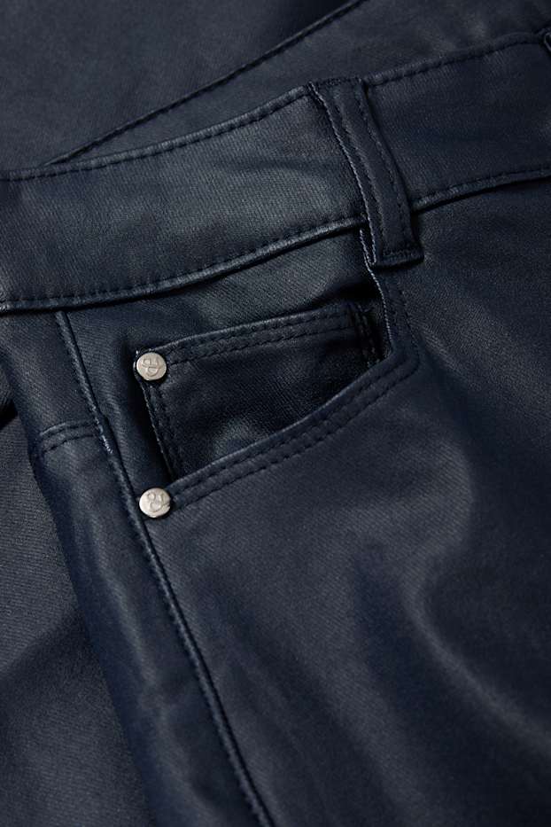 Dona - Pantalons - high waist - skinny fit - brillants - blau fosc