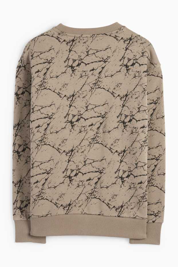 Kinderen: jongens - Sweatshirt - met patroon - taupe