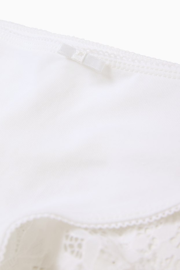 Femmes - Lot de 3 - culottes - blanc crème