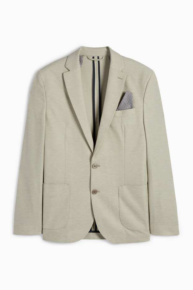 Heren - Colbert uit het combi-systeem - slim fit - met structuur - beige-mix