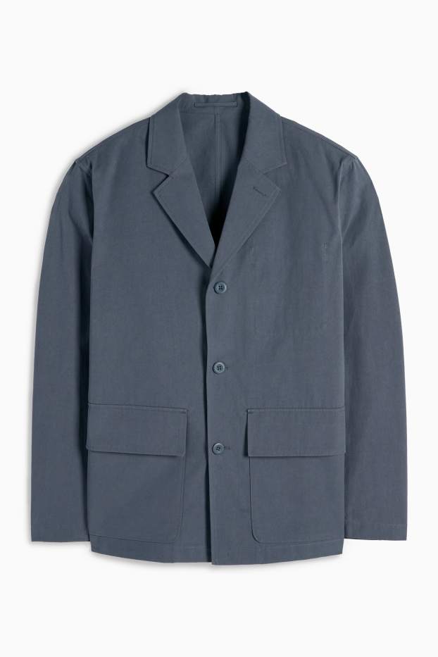 Hommes - Veste de costume - oversize - bleu foncé
