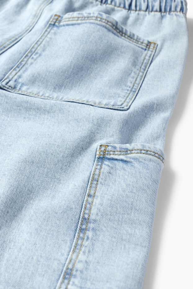 Copii - Băieți - Cargo jeans - denim-albastru deschis