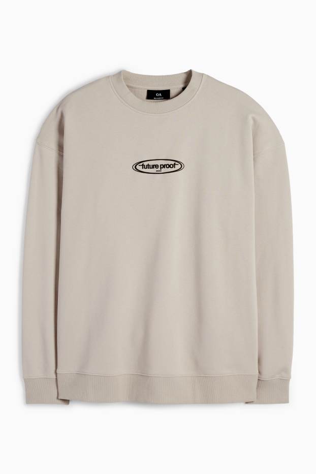 Heren - Sweatshirt - beige