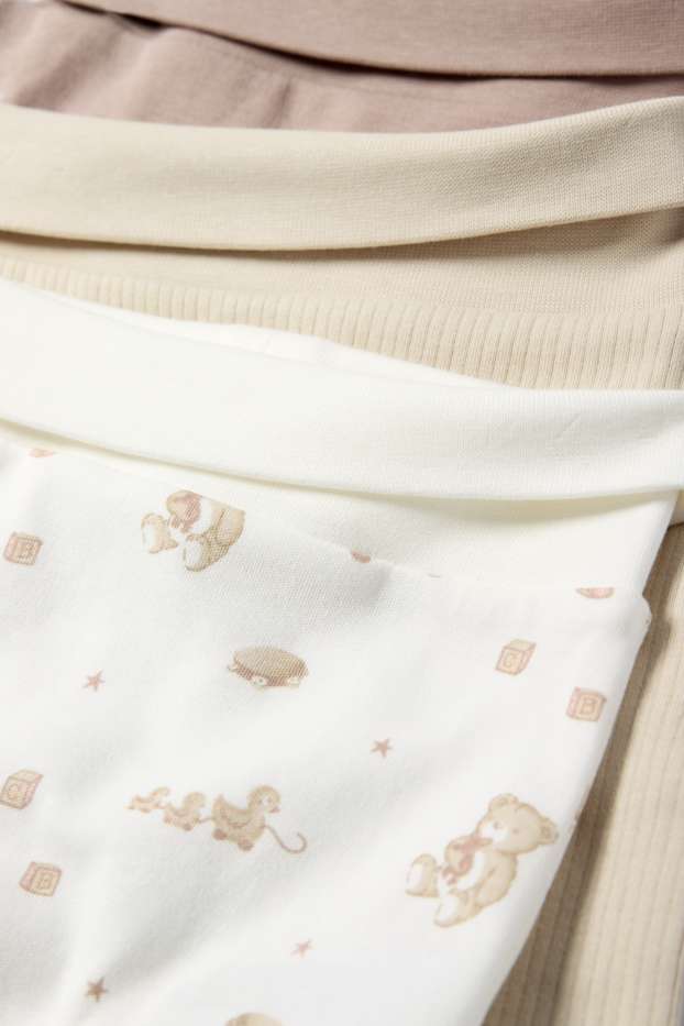 Baby Mädchen - Multipack 3er - Spielzeug - Erstlingshose - beige
