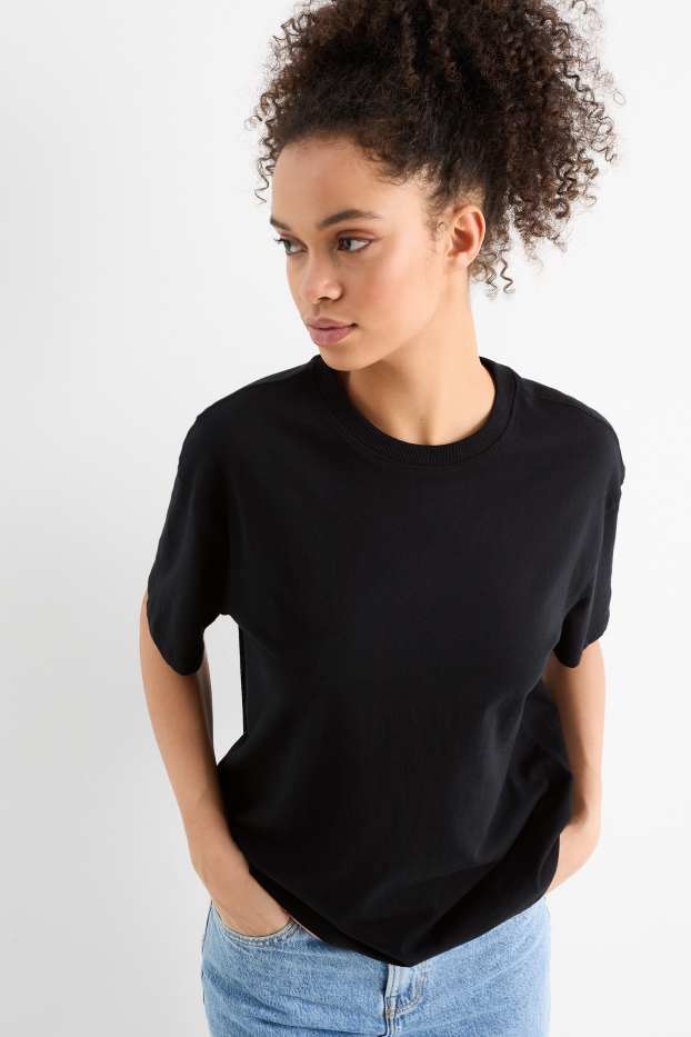 Femmes - T-shirt - noir