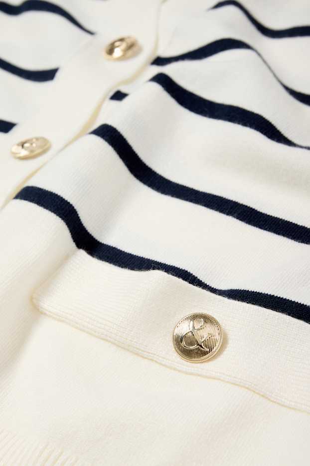 Donna - Cardigan - a righe - bianco crema