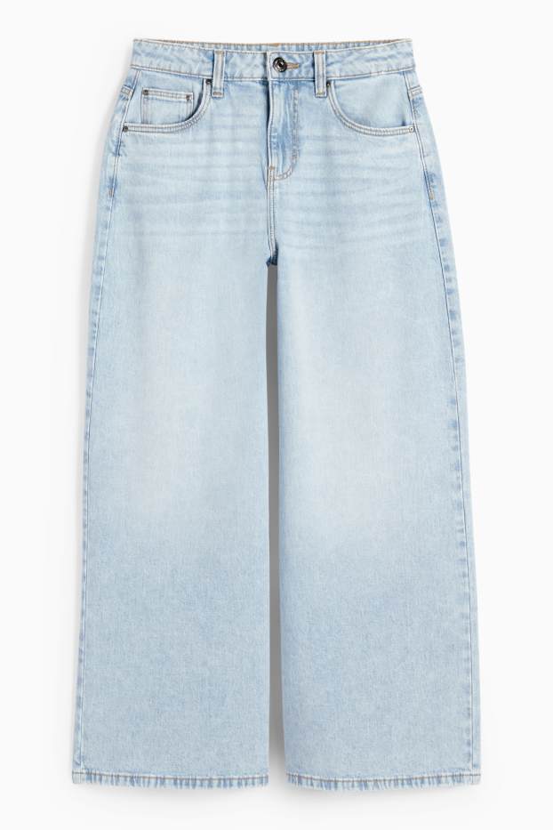 Kinder Mädchen - Wide Leg Jeans - helljeansblau