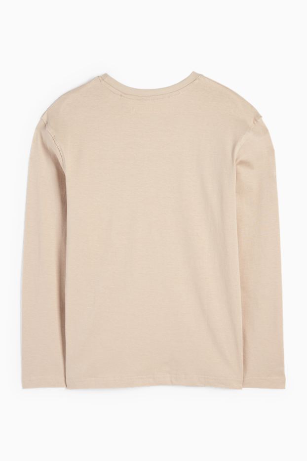 Bambini - Minecraft - maglia a maniche lunghe - beige