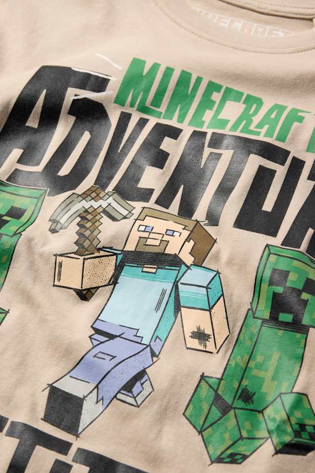 Bambini - Minecraft - maglia a maniche lunghe - beige
