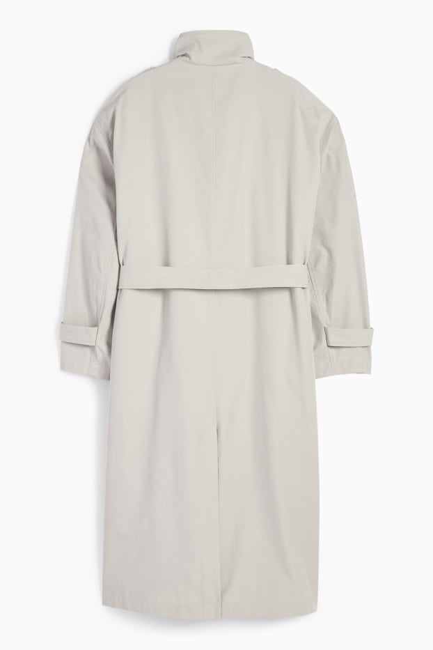 Damen - Trenchcoat - hellgrau
