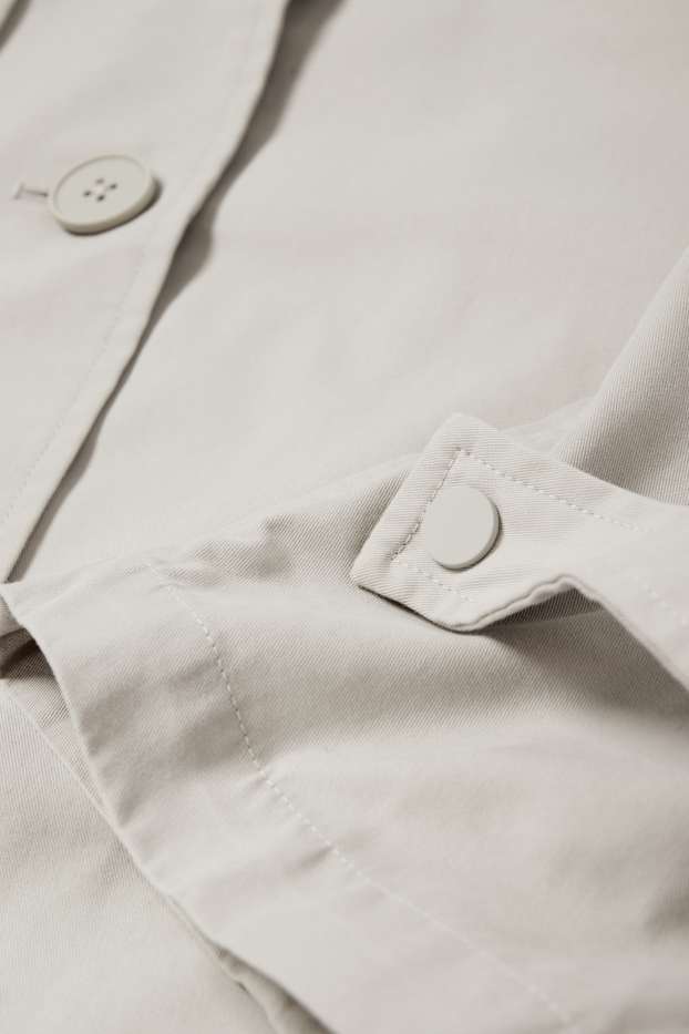 Damen - Trenchcoat - hellgrau