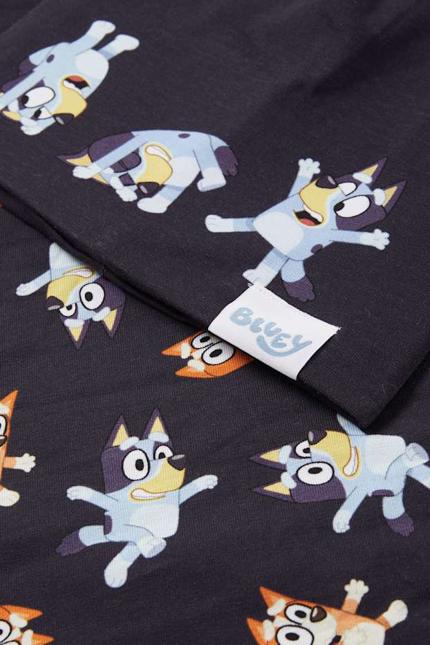 Děti - chlapci - Bluey - souprava - čepice beanie a tunelová šála - 2dílné - tmavomodrá