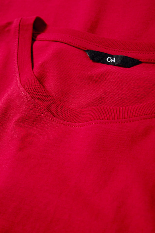 Hommes - T-shirt - regular fit - rouge
