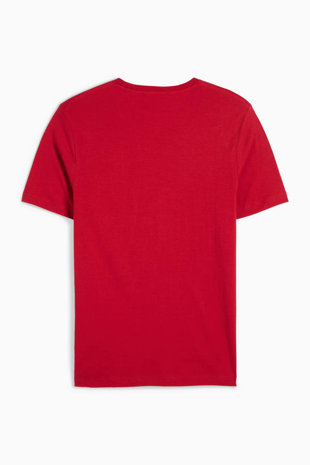 Hommes - T-shirt - regular fit - rouge