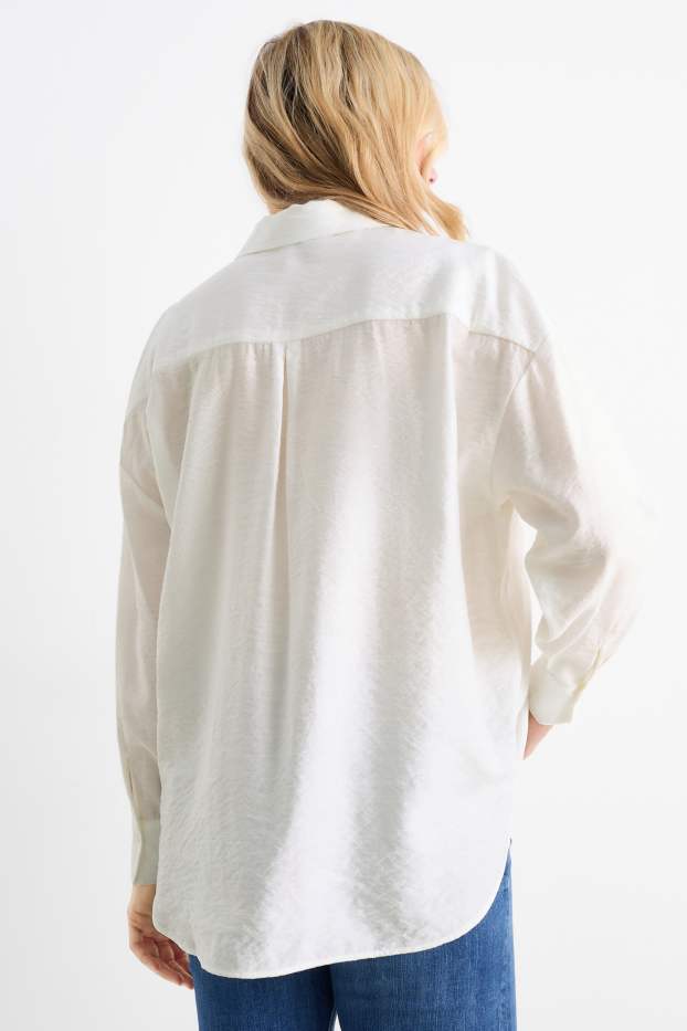 Donna - Blusa - bianco crema