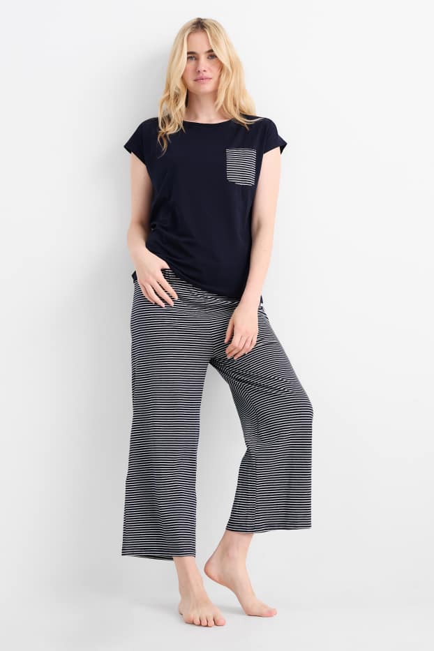 Femmes - Pyjama - bleu foncé
