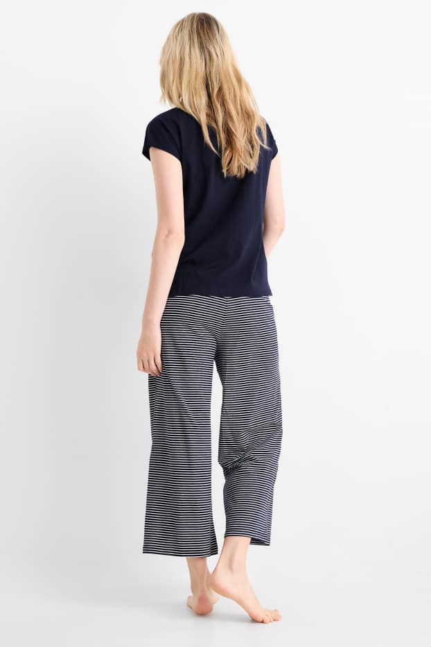 Femmes - Pyjama - bleu foncé