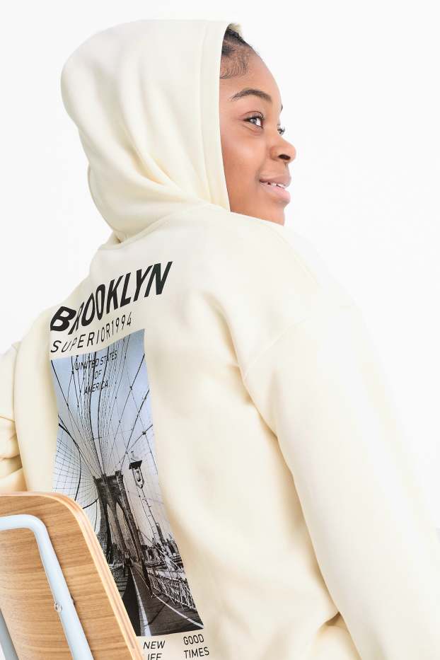 Kinder Mädchen - Brooklyn - Hoodie - cremeweiß
