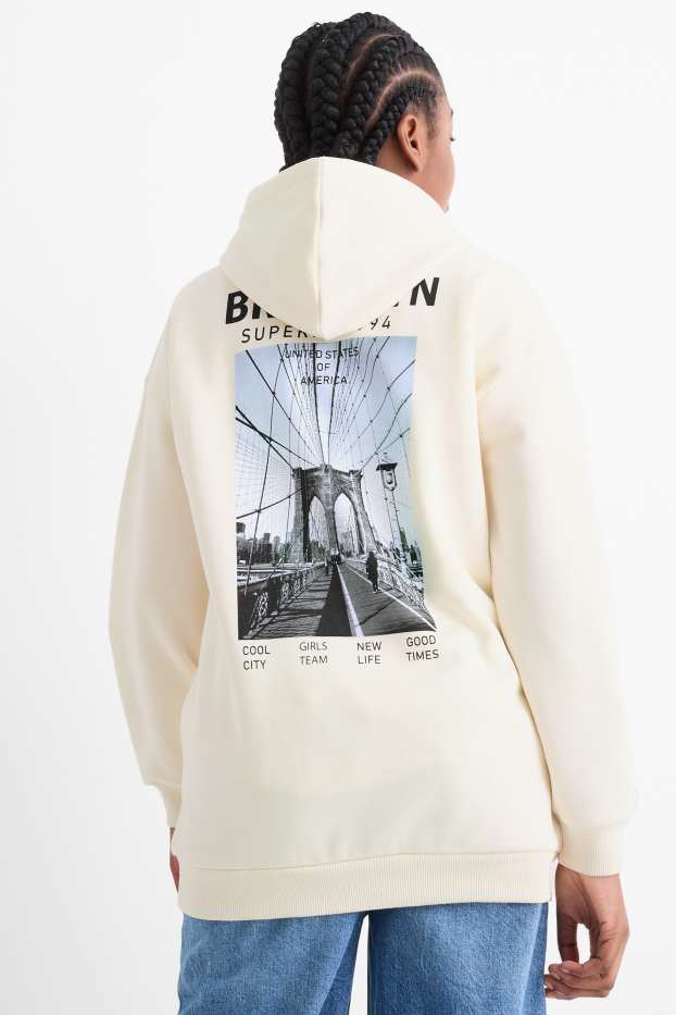 Kinder Mädchen - Brooklyn - Hoodie - cremeweiß