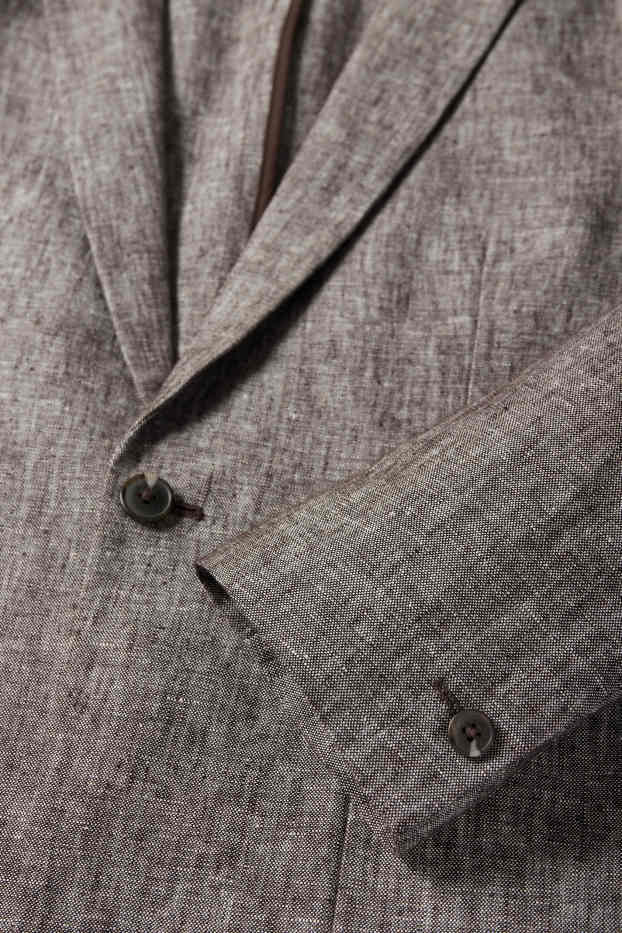 Home - Americana combinable - slim fit - mescla de lli - gris jaspiat