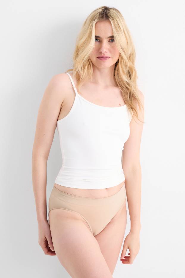 Dames - Set van 3 - slip - naadloos - zwart