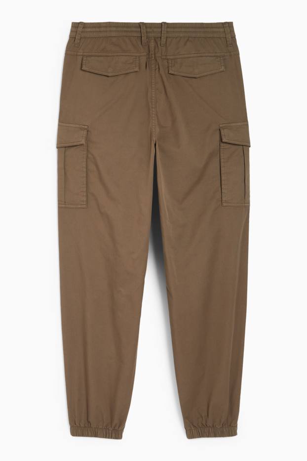 Uomo - Pantaloni cargo - verde scuro