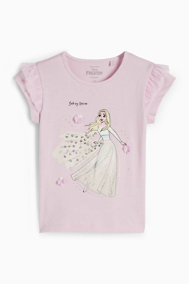 Kinder Mädchen - Die Eiskönigin - Kurzarmshirt - hellviolett