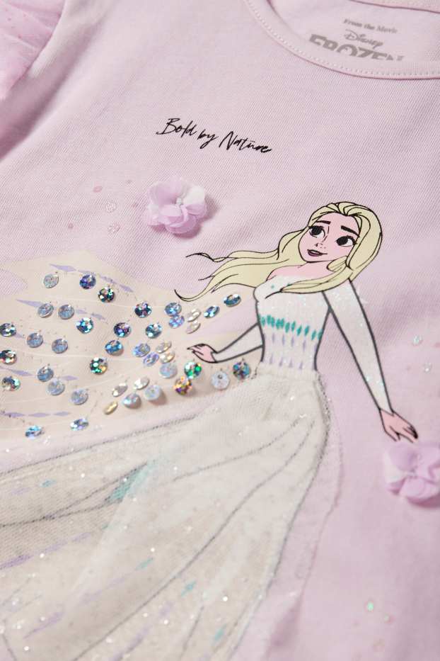 Kinder Mädchen - Die Eiskönigin - Kurzarmshirt - hellviolett