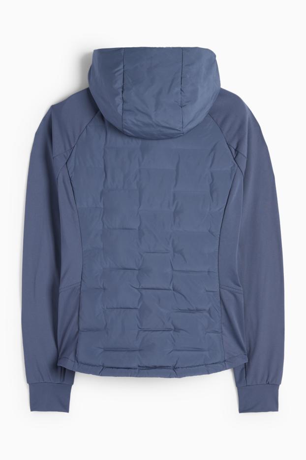 Donna - Giacca termica tecnica con cappuccio - blu scuro