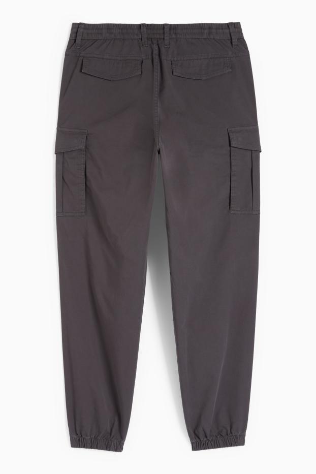Hommes - Pantalon cargo - gris foncé