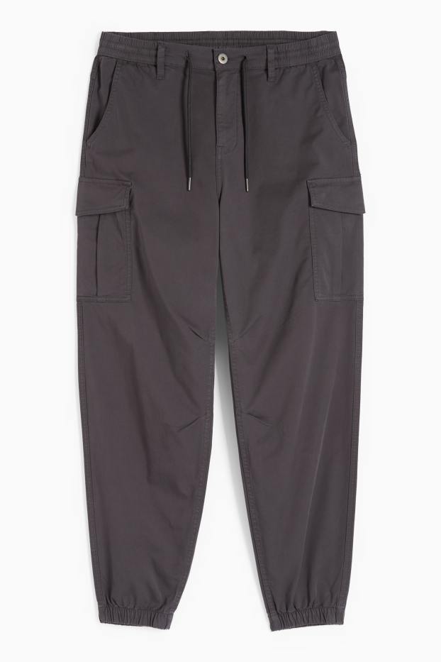 Hommes - Pantalon cargo - gris foncé