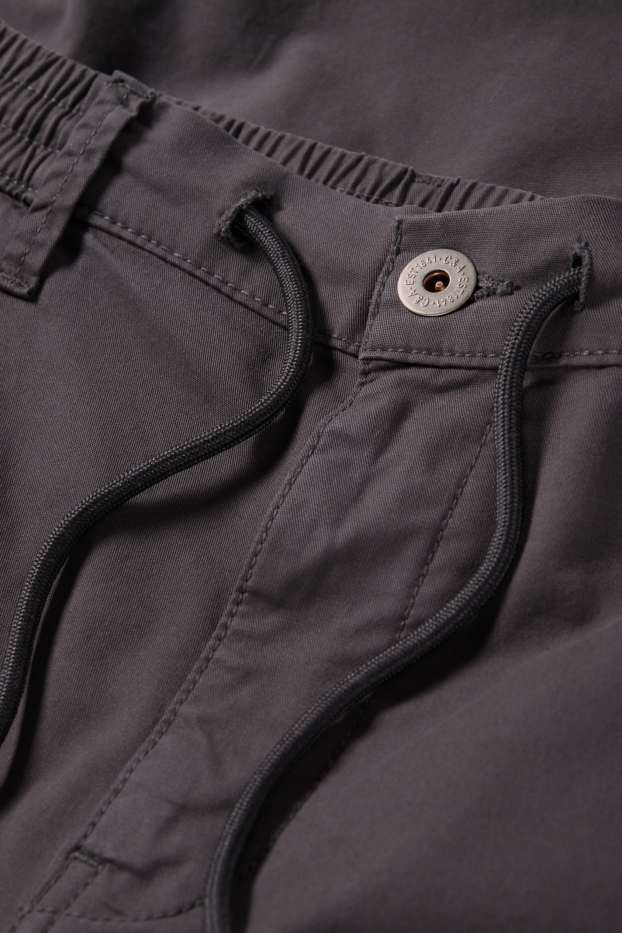 Hommes - Pantalon cargo - gris foncé