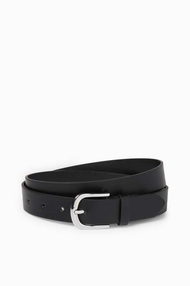 Dames - Riem - imitatieleer - zwart