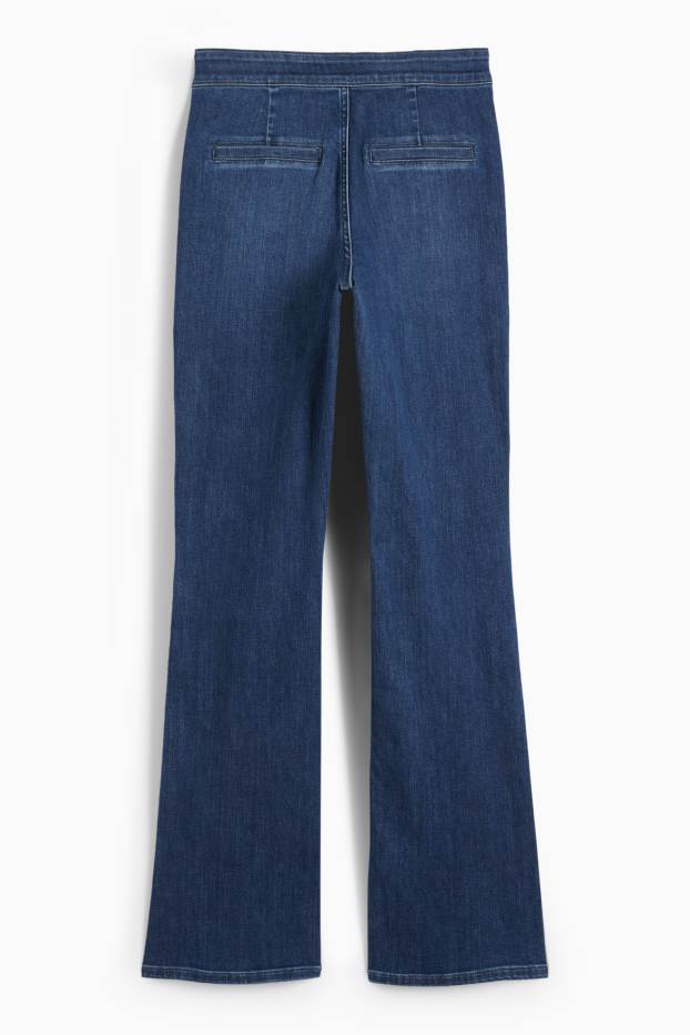 Dona - Bootcut jeans - mid waist - texà blau